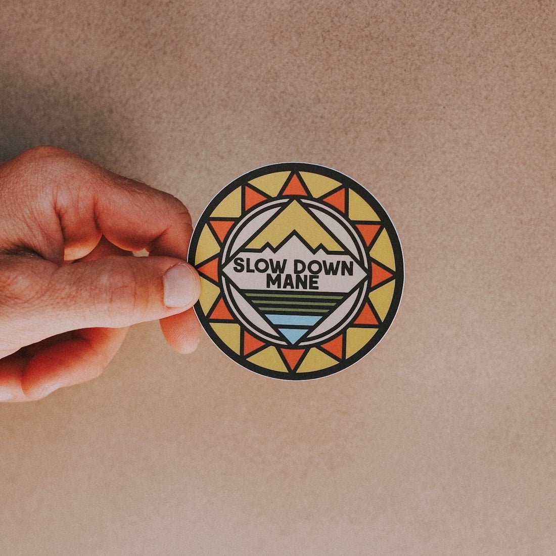 "Slow Down Mane" Sticker