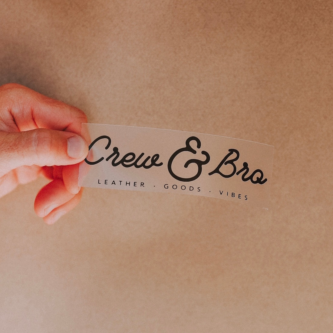 Crew & Bro Logo Clear Sticker
